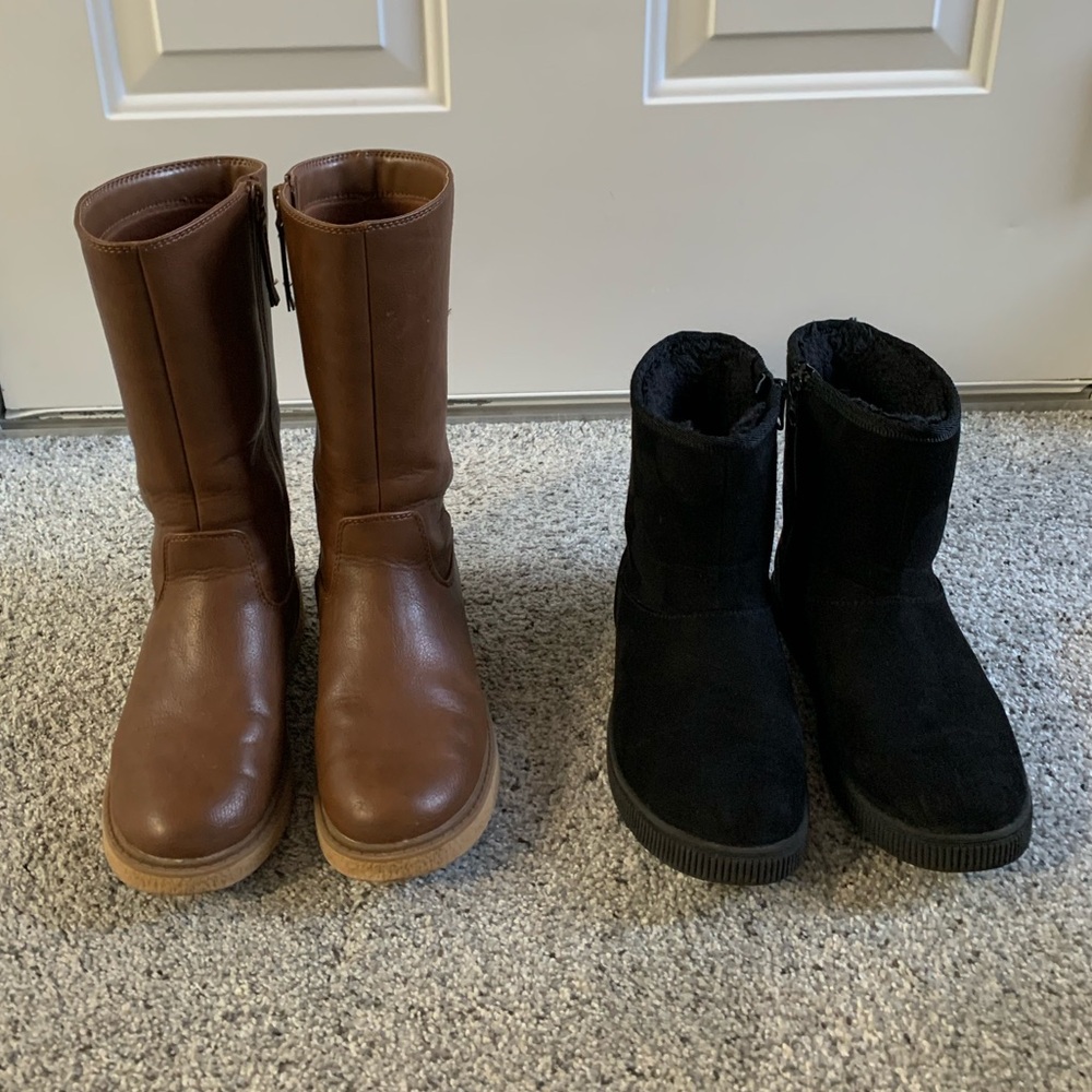 Cat & Jack Size 1 girls tall/short boots